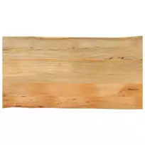 Stalviršis, 120x60x3,8cm, mango masyvas, su gyvu kraštu