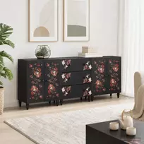 Saugojimo spintos 3 vnt. 180 x 33 x 75 cm Kietas mango medis