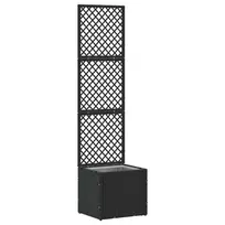 Sodo trelių vazonas Juodas 35 x 30 x 135 cm Metalas