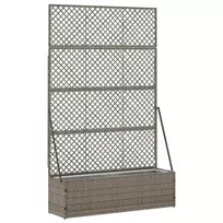 Sodo trelių vazonas Pilka 105 x 30 x 170 cm Metalas