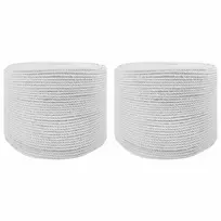 Virvė 2 pcs Balta Medvilnė
