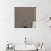 LED vonios veidrodis Skaidrus 50 x 50 cm grūdintas stiklas