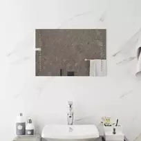 LED vonios veidrodis Skaidrus 60 x 40 cm grūdintas stiklas