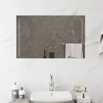 LED vonios veidrodis Skaidrus 80 x 50 cm grūdintas stiklas