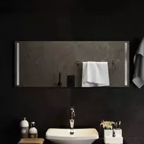 LED vonios veidrodis Skaidrus 100 x 40 cm grūdintas stiklas