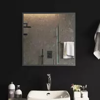 LED vonios veidrodis Skaidrus 60 x 60 cm grūdintas stiklas