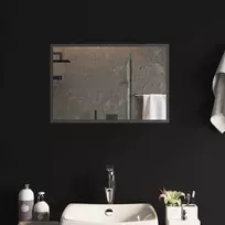 LED vonios veidrodis Skaidrus 60 x 40 cm grūdintas stiklas