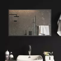 LED vonios veidrodis Skaidrus 80 x 50 cm grūdintas stiklas