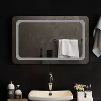 LED vonios veidrodis Skaidrus 80 x 50 cm grūdintas stiklas