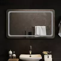 LED vonios veidrodis Skaidrus 100 x 60 cm grūdintas stiklas