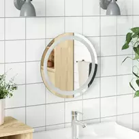 LED vonios veidrodis Skaidrus Ø 40 cm grūdintas stiklas