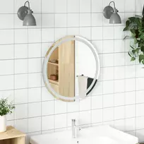 LED vonios veidrodis Skaidrus Ø 60 cm grūdintas stiklas