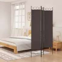 Kambario pertvara, 3 dalių, rudos spalvos, 120x200cm, audinys