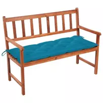Sodo suoliukas su pagalvėle, 120cm, akacijos medienos masyvas