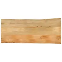 Stalviršis, 140x60x3,8cm, mango masyvas, su gyvu kraštu