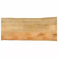 Stalviršis, 140x60x2,5cm, mango masyvas, su gyvu kraštu