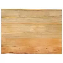 Stalviršis, 80x60x2,5cm, mango medienos masyvas, su gyvu kraštu