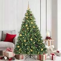 Dirbtinė Kalėdų eglutė su 300 LED Žalia 180 cm PE ir PVC
