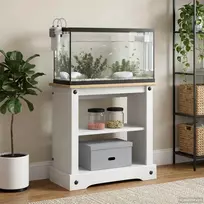Akvariumo stovas CORONA Balta ir ruda 60,5 x 30 x 60 cm 150 kg