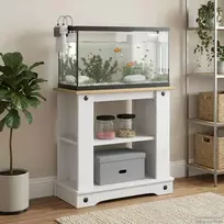 Akvariumo stovas CORONA Balta ir ruda 60 x 30 x 60 cm 150 kg