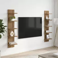 Sieninė lentyna 2 vnt. Artisano ąžuolo 22 x 15 x 100 cm