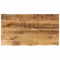 Stalviršis, 110x60x3,8cm, mango masyvas, su gyvu kraštu