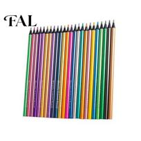Vibrant Sparkling Art Pencils 24PCS Metallic Colored Set, with Black Wood Barrel, Drawing Sketching And Illustration Supplies, for Adult 24