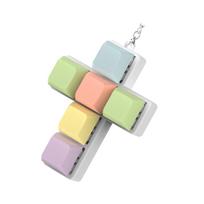 Interactive Mechanical Keyboard Switches Sampler Keychains Multipurpose Desk Toy Rainbow Colored Switches Tester for Adults