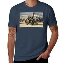 Burrell 7nhp Steam Road Locomotive No3257 Clinker Tshirt No Iron Casual Short Sleeve Top S