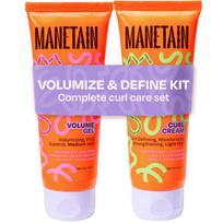 MANETAIN Volumizing Curl Cream 100ml & Hair Styling Gel 100ml for Defined Curls | Hydrating, Anti-Frizz & Long-Lasting Hold for Wavy, Curly Hair |