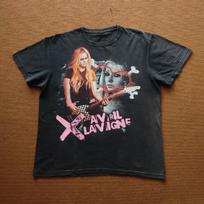 Rare Avril Lavigne Concert Tour Black 100% Cotton Size S-4XL Shirt Adults M