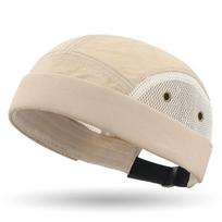 Hip Hop Sailor Cap Solid Color Harbour Cap Fashion Landlord Cap  Women chaki
