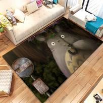 Retro Cute T-Totoro Cartoon Living Room Non-Slip Area Rug Soft Carpet for Bedroom Kids Playroom Sofa,Home Decor Doormat Gift 40x60cm
