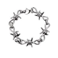 titanium steel Thorns Necklaces Hip-hop Gothic Punk Style Barbed  Chain Collar Choker For Men Women Jewelry Accessory