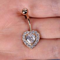 Navel Piercings Jewelry Titanium Piercing Barbell Long Chain Bow Flower Butterfly Dangle Belly Button Rings M