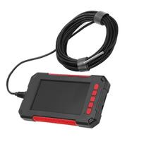 P40 3.9mm HD Industrial Endoscope Waterproof Borescope Inspection Camera with Screen for Equipment Maintenance5m Color: Red