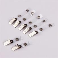 Lanyard Clips Key Card Holder Badge Holder Clip Badge Reel Clips Card Clip Holders ID Card Clips 10pcs