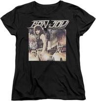 Bon Jovi Retro Graphic Print T-shirt L gray