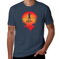 Stand Up Paddle Board Sup Orange Sunset Tshirt Quick Dry Travel Tshirt S