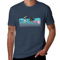 Surf Girl Mermaid Friends Tshirt Casual Everyday Short Sleeve Tshirt S