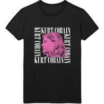 Black Kurt Cobain Face Profile Nirvana Unisexs Tshirt L