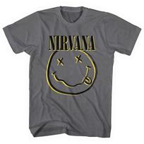 Nirvana Inverse Smile Grey Unisex TShirt L