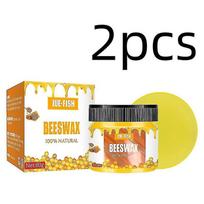 2pcs Furniture Care Polishing Beeswax Waterproof Brightening Wear-resistant Wood Floor Maintenance Beeswax - J
