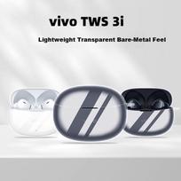 ESCASE TPU Soft Case for vivo TWS3i Bluetooth Earphones, Drop-Proof, Dustproof, Skin-Friendly Transparent Cover with Braided Anti-Lost Strap