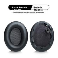 Penggu Replacement Ear Pads for Sony WH-1000XM4 Over-Ear Headphones, Black Sponge Cushion Covers