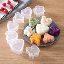 COOKSS Rice Ball Mold, Sushi Tool Set, Children's Supplementary Food Mold, Triangular Baby Food Rice Ball Maker