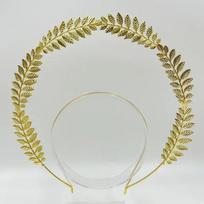 Wheat Ear Leaf Halo Crown Gold Plated Tiara Headpiece Sun Goddess Crown  Artistic Photoshoot Style 2
