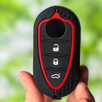 Silica Gel Car Key Cover Case For Alfa Romeo Mito Giulietta 159 4C GTA ect. 3 Buttons Key Auto Key Shell Protection Cover juoda