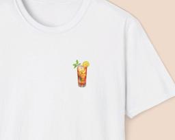 Iced Tea Shirt, Gift for Iced Tea Lover, Iced Tea Art Print, Funny Food Shirt, Tea Lover Gift, Minimalist Shirt, Shirt for Foodie, Tea Gift XL