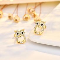 Owl Earrings, Fashionable Earrings, Women'S Jewelry auksas